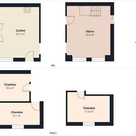 Casa de Férias 250m De La - Maison Pour 6 Adultes 2 Enfants Pornichet
